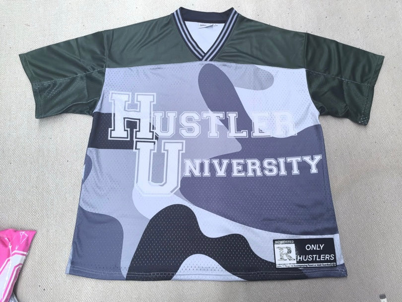 Green Hustler University Jersey